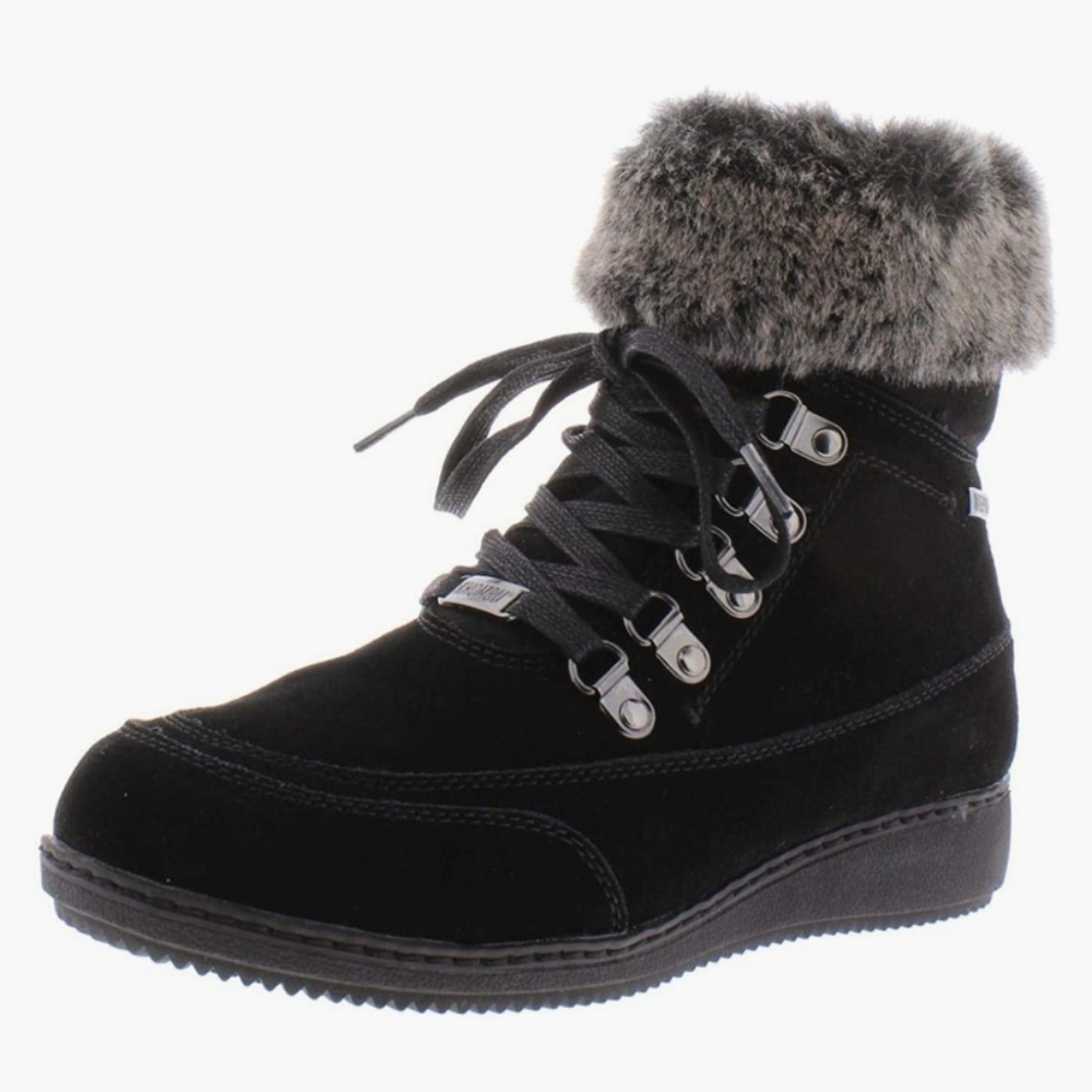 Khombu Farros Suede Cold Weather Winter Boots Black -9 - Picture 1 of 5